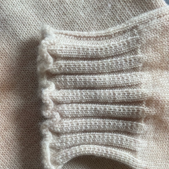 Alexa Chung for AG Adriano Goldschmied Sweater Womens Medium Ivory Wool Blend - Picture 4 of 6